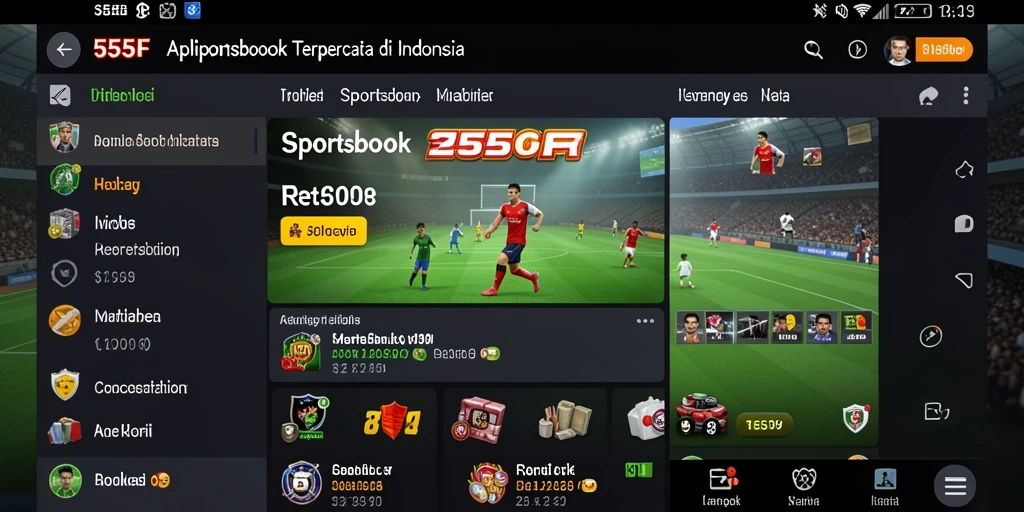 Tampilan menarik dari gameplay 555F yang mendebarkan.