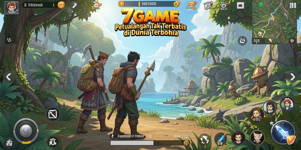 Gameplay menakjubkan dari 7GAME dengan dunia terbuka yang luas