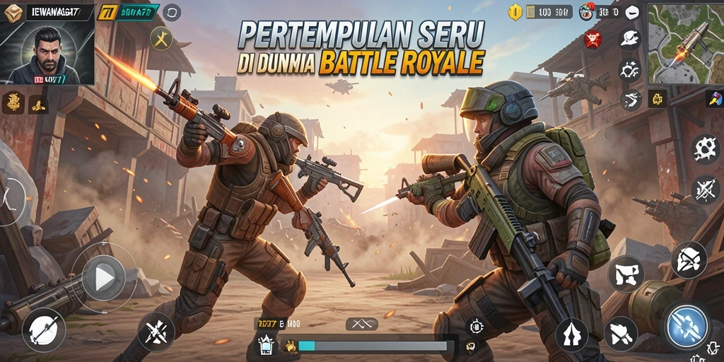 Screenshot gameplay DEWANAGA77 menampilkan aksi pertempuran yang mendebarkan.