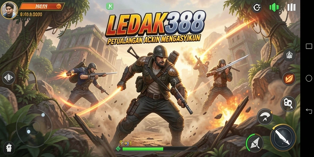 Tampilan permainan mendebarkan di LEDAK388 dengan aksi tanpa henti.