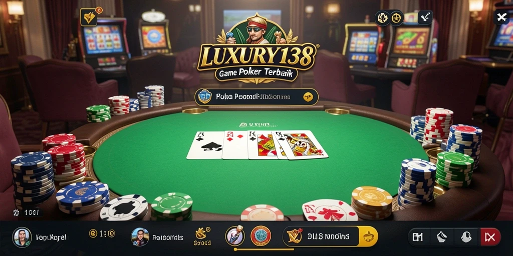 Tangkapan layar gameplay LUXURY138 yang menampilkan aksi poker yang mendebarkan.