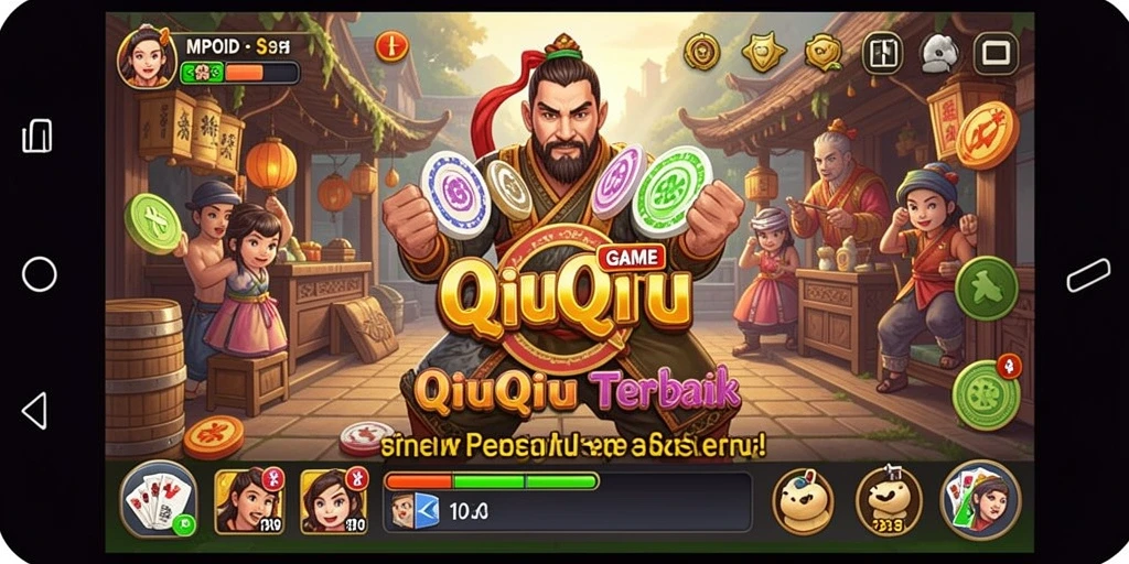 Screenshot MPOID menampilkan aksi seru permainan QiuQiu.