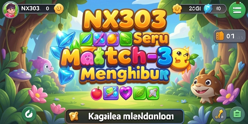 Tampilan gameplay NX303 yang menawan dalam kategori Match-3.