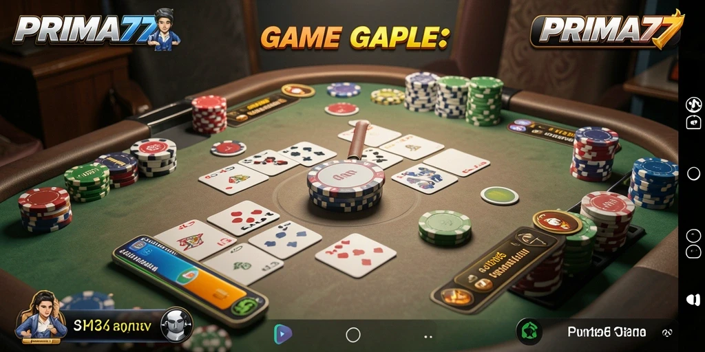 Tampilan gameplay menarik dan interaktif di PRIMA77.